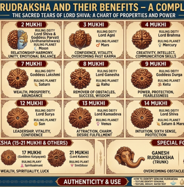 types of rudraksha